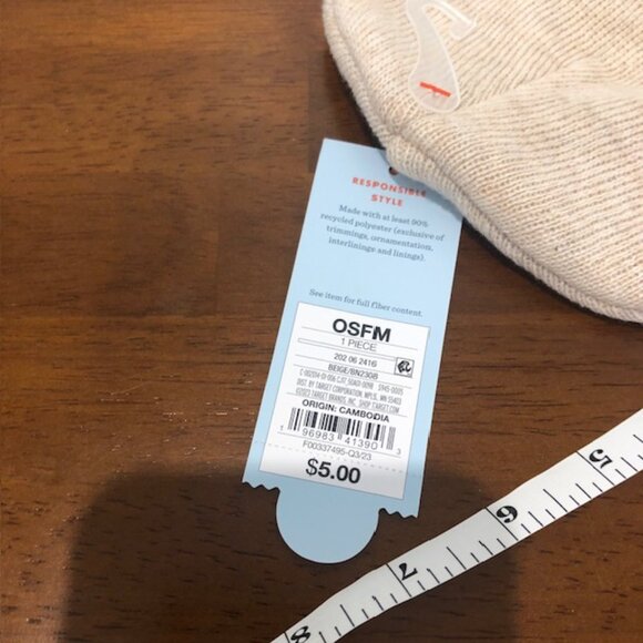 Cat & Jack Unisex Kids Tan Beanie Hat NWT - Picture 8 of 8